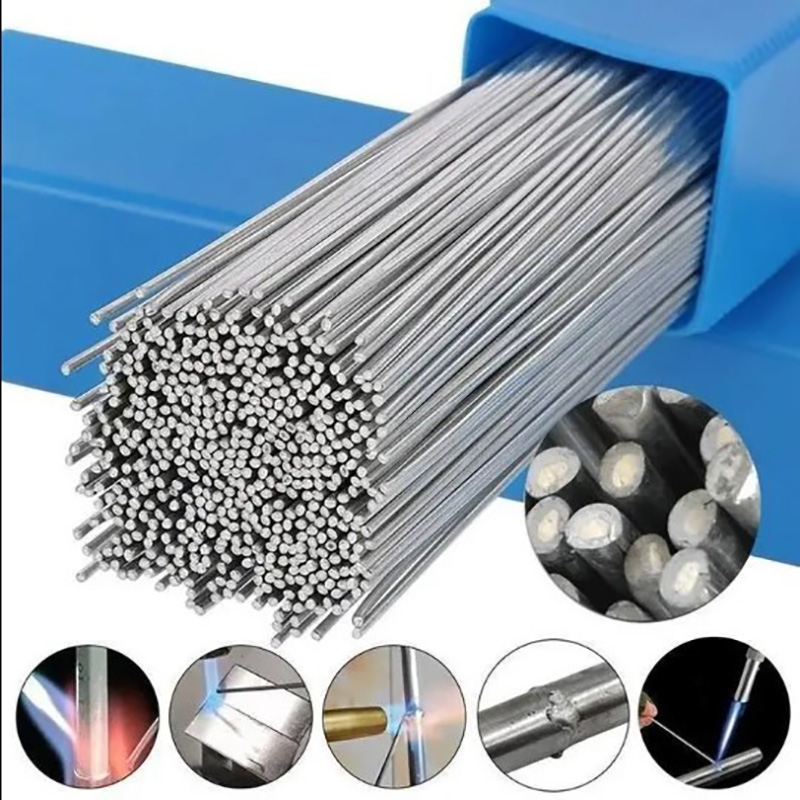 Varilla de soldadura de plata Universal de aluminio de fusión fácil de baja temperatura, varilla de alambre con núcleo, soldadura sin necesidad de polvo de soldadura, barra de soldadura, 10/20/40 Uds.