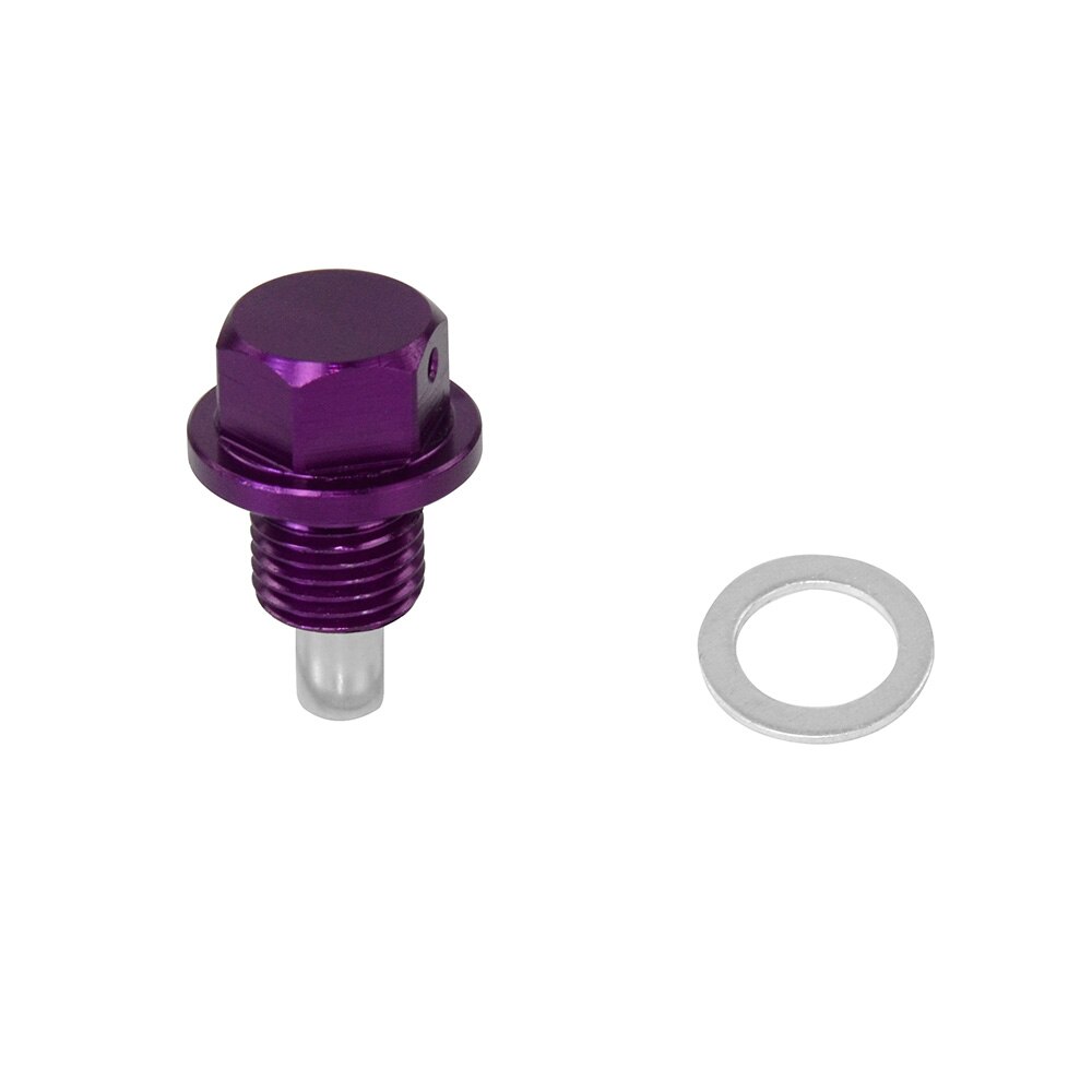 -M12x1.5 M12x1.25 M14x1.5 Magnetische Oil Drain Plug & Oil Drain Sump Moer JR-ODP12125/1215/1415: PURPLE / M12x1.5
