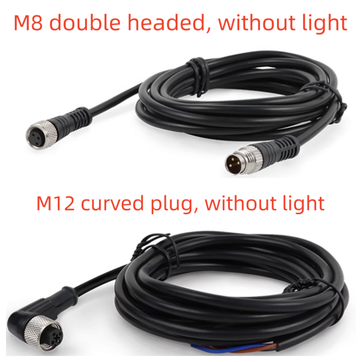 2M Lange M8 M12 Connector Waterdichte Verbinding Draad Luchtvaart Plug 2-Core 3-Core 4-Core Sensor Mannelijke En Vrouwelijke Stekker