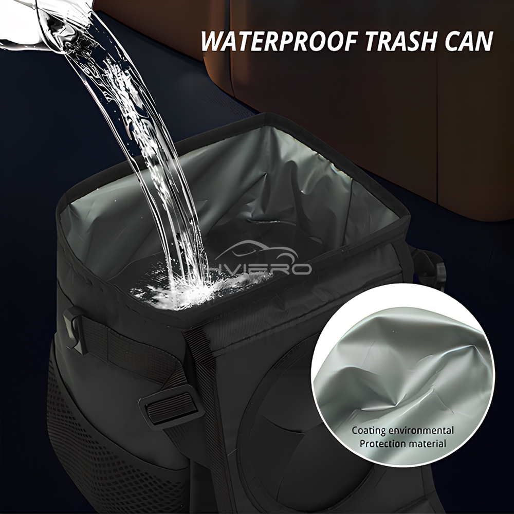 Auto Multi Purpose Dumpster Garbage Lid Storage Bag Waterproof Black Loaded Leakproof Car Load Foldable Trash Bins Dustbin Tools