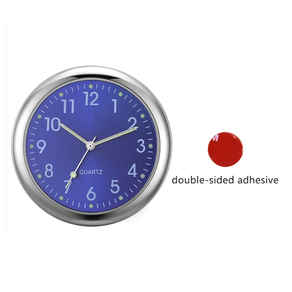 Reloj luminoso de calibre automático, Mini reloj de cuarzo resistente al agua con ventilación de aire para coche con Clip, reloj de salida de aire para accesorios de estilismo para coche: Naranja