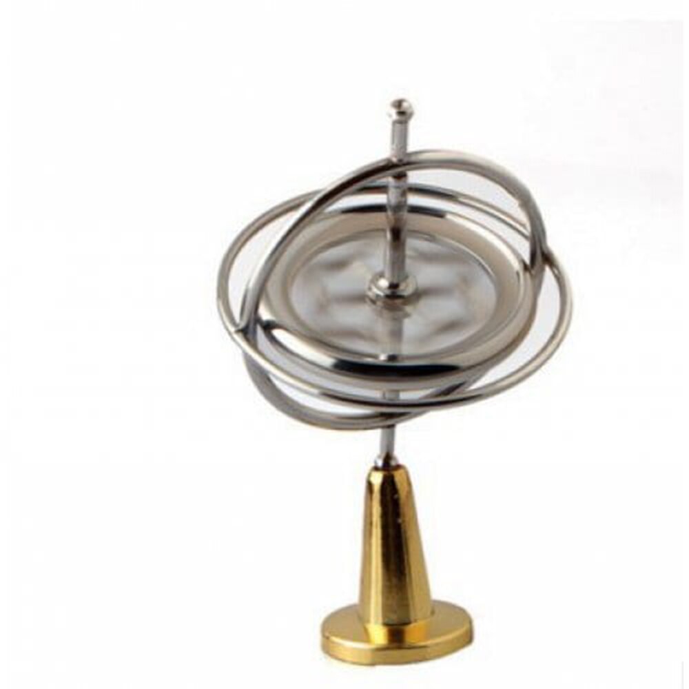 Tol Klassieke Speelgoed Hobby & Gyro Traditionele Educatief legering Gyroscoop Creatieve Experiment Magic Kid: gray