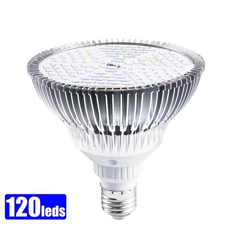 LED Grow Light Full Spectrum Sunlike E27 Growing Bulb For Indoor Hydroponics Flowers Plants LED Growth Lamp: 120leds