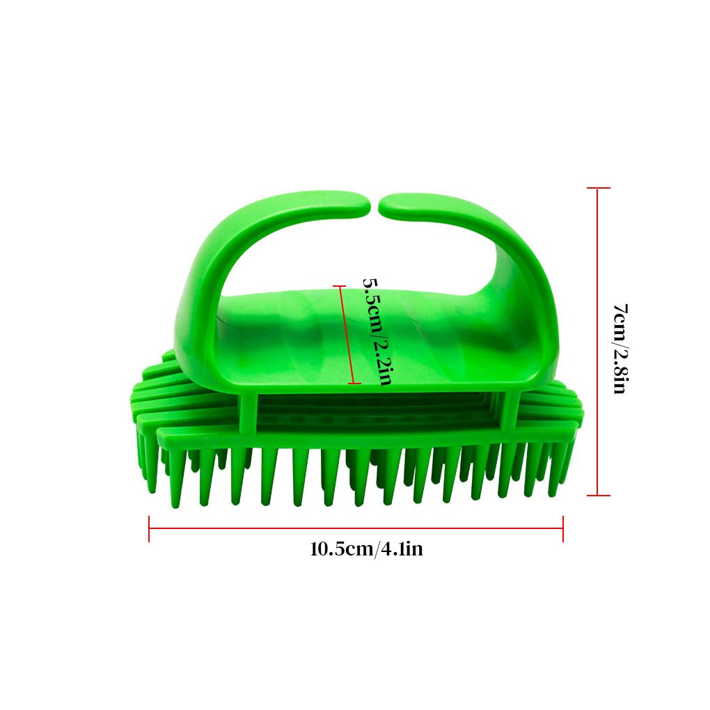 Silicone Hair Comb Head Body Shampoo Scalp Massage Brush Comb Hair Washing Comb Shower Brush Bath Spa Slimming Massage Brush: Red