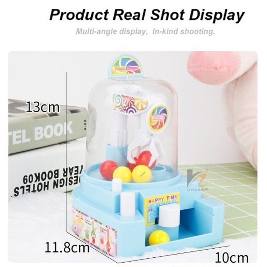 Plastic Ball Grabber Game Candy Handheld Machine Children Educational For Action Coordination Lightweight Recreational Machine