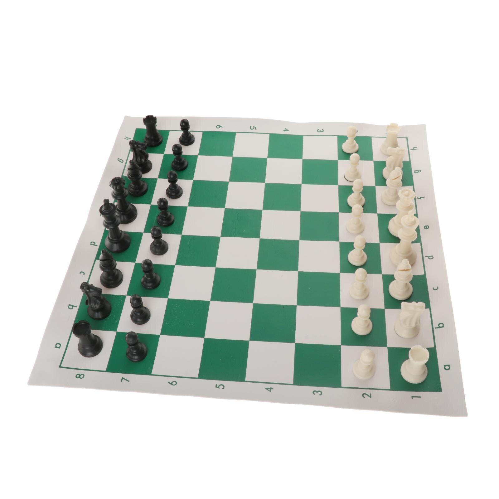 Folding Travel Portable Chess Set 53x10cm Plastic Chessboard for Kids Adults