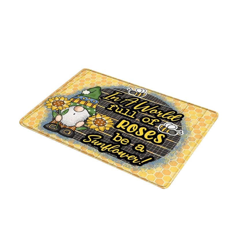 Bee Festival Huis Deur Mat Badkamer Badkamer Antislipmat Slaapkamer Woonkamer Tapijt Vloermat Badkamer Mat badmat: 33