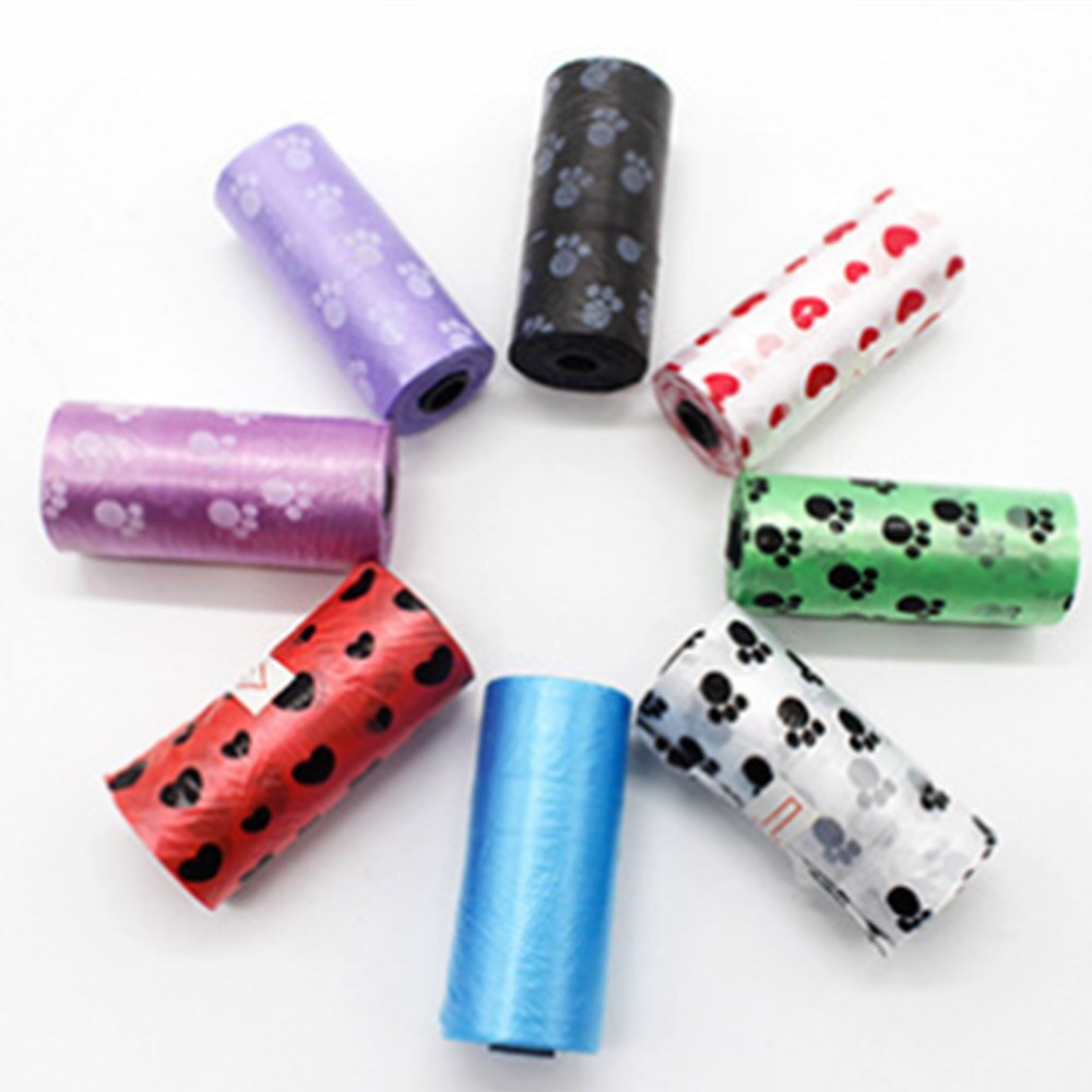 Sacs poubelles pour animaux de compagnie imprimés, protection de l'environnement, nettoyage, décapage, produits de nettoyage pour chiens et chats, bonne habitude