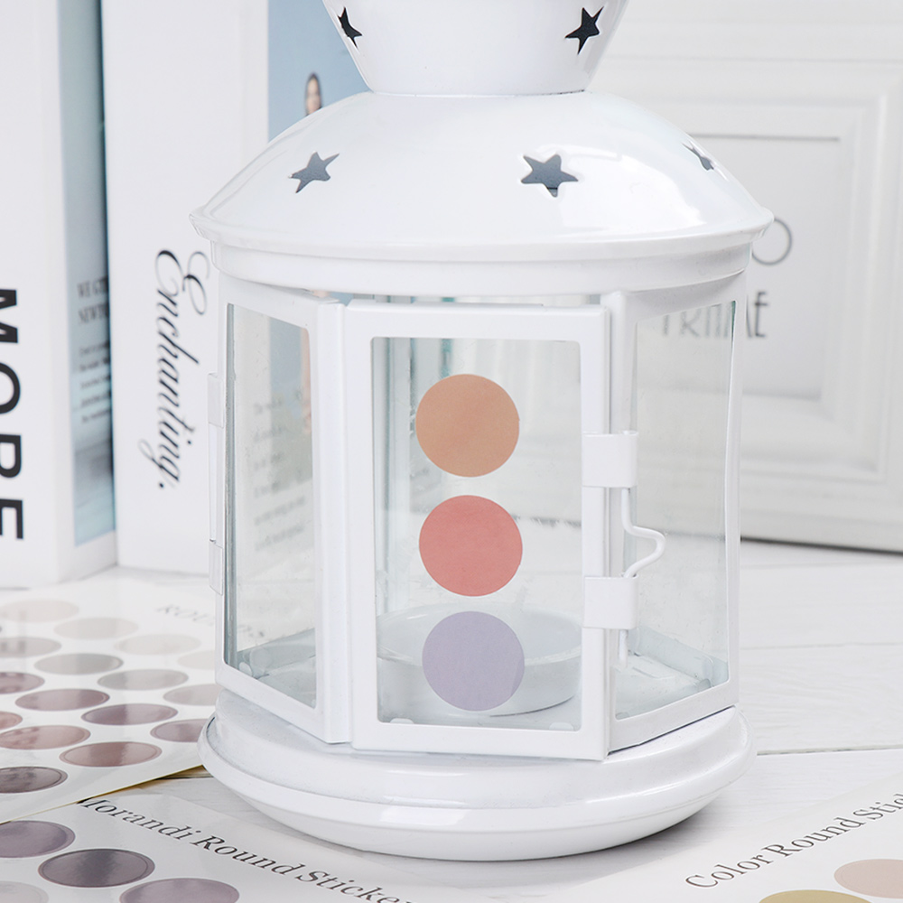 DIY Writeable Solid Color Stickers Kawaii Dot Stationery Stickers Scrapbooking Albums Paper Adhesive Sticker For Kids Supplies