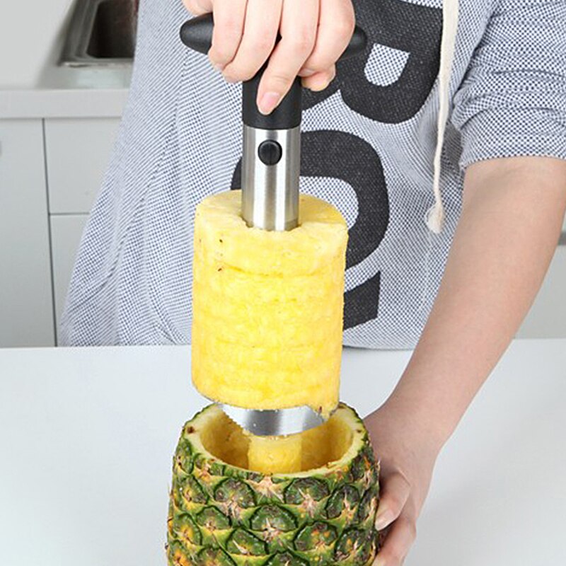 Multifunktionel rustfrit stål ananas skrælningsmaskine frugtskæremaskine køkkenredskaber