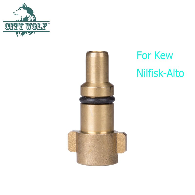 Car Washing Machine Brass Adaptor For Nilfisk Alto Kew Huter High Pressure Washer Car Cleaning Accessory Lance Foam Connector