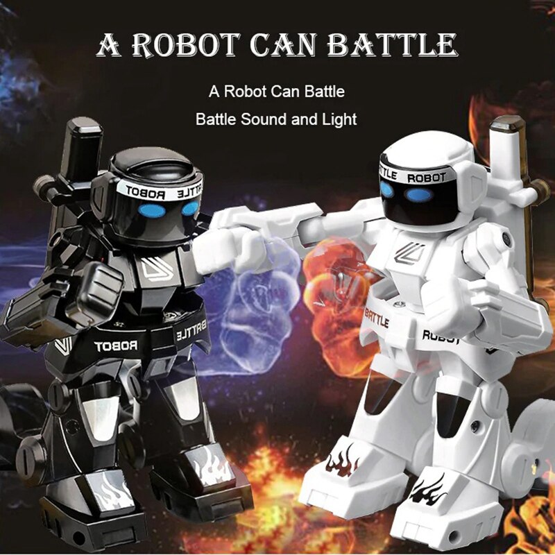 RC combat boxe Robot jouets 2.4G combat Intelligent télécommande Robot deux manettes de contrôle boxe combat Robots jouet modèle