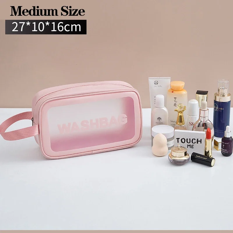 Waterdichte Draagbare Reis Waszak Vrouwelijke Transparante Make-Up Opbergtas Grote Capaciteit Cosmetische Organizer Beauty Vrouwen Case: Paars