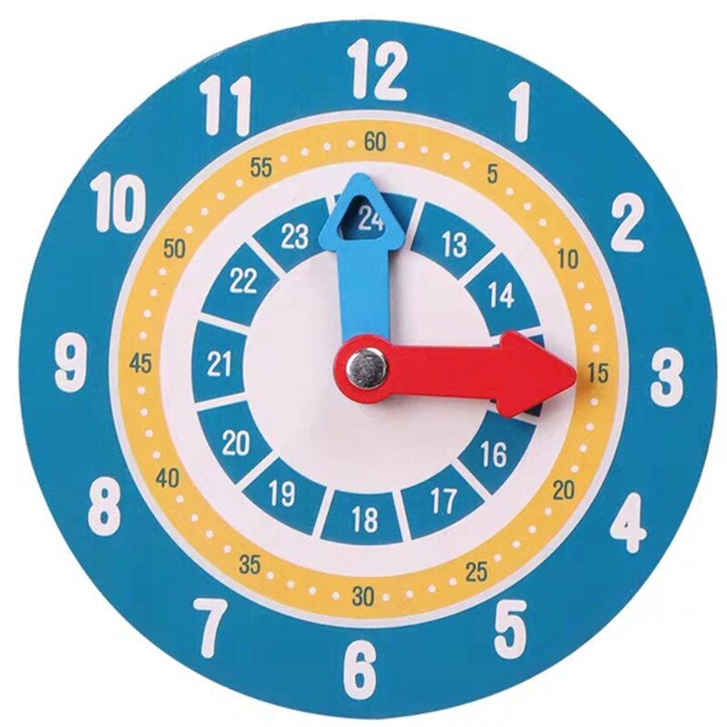 066B Interactive Teaching Clock Model Mathematical Toy Time Learning for Baby Toddler