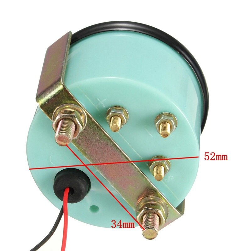 Medidor de nivel de combustible Universal para coche, 2 pulgadas, 52Mm, con Sensor de combustible, Kits de puntero E-1/2-F