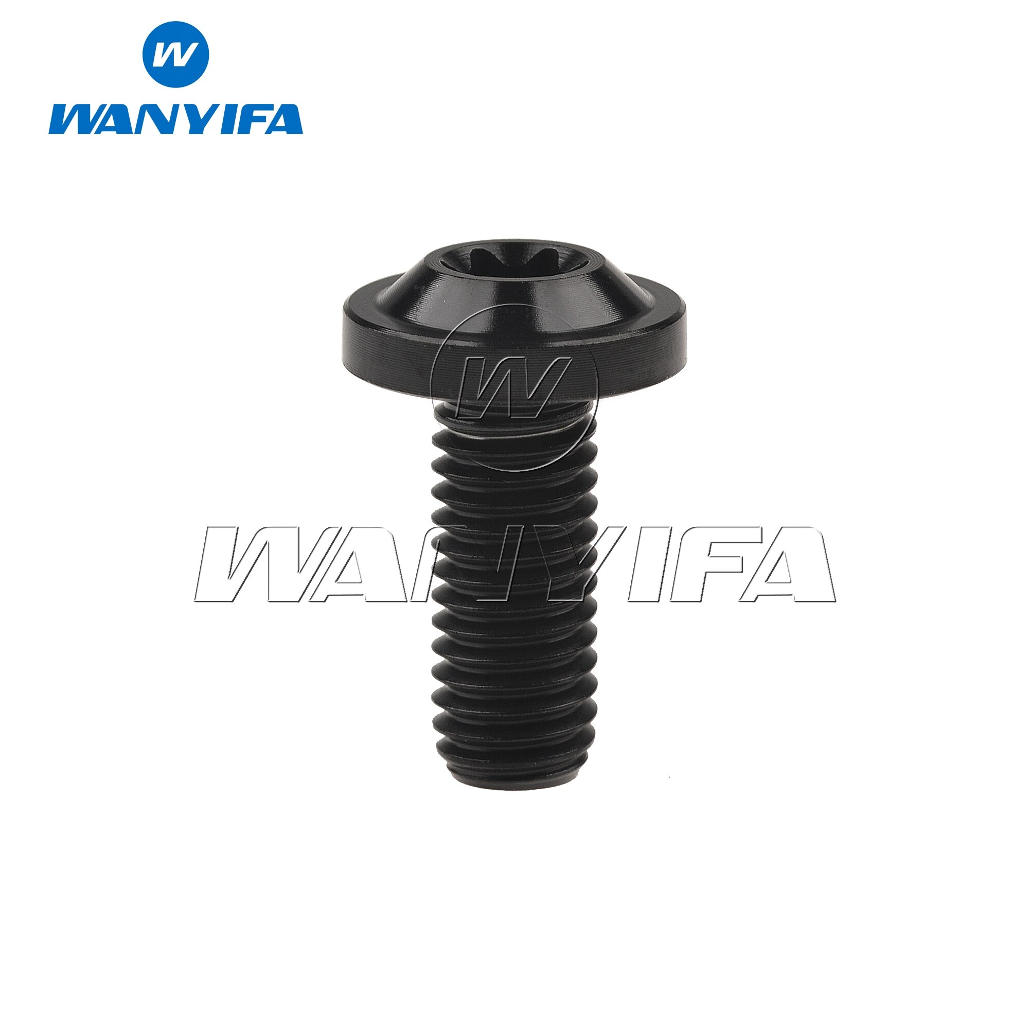 Wanyifa titanium ti bolt  m8 x 20 25 30 60 70mm torx hoved til motorcykel v bremsegafler skrue 1 stk.: M8 x 20mm sort