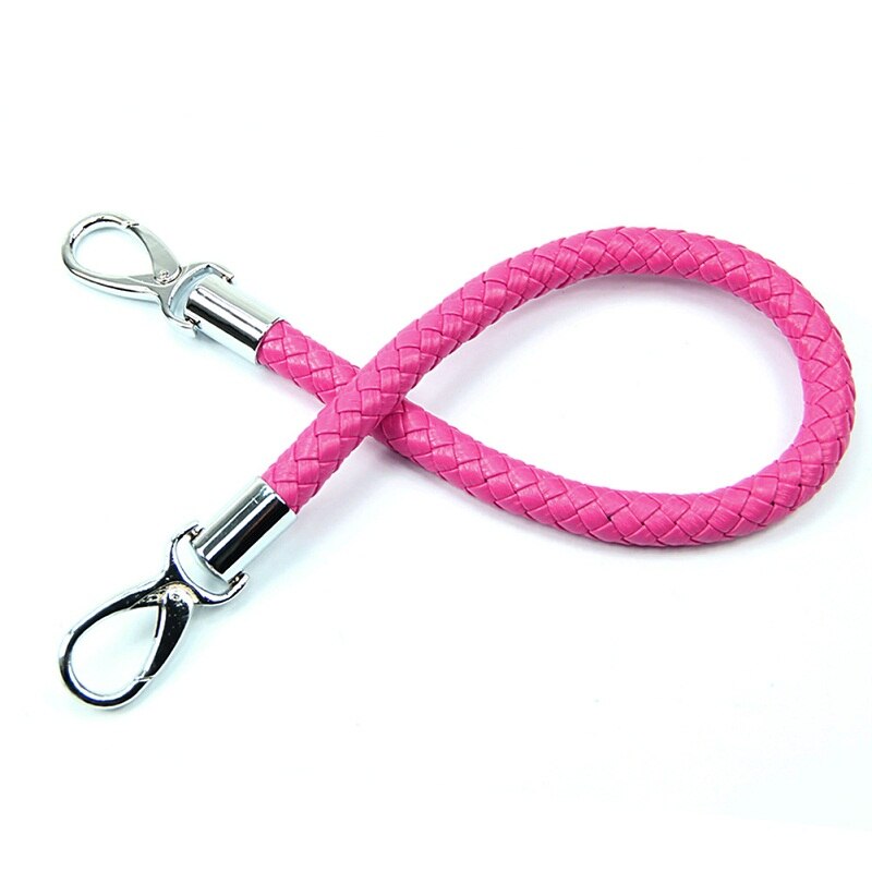 Ronde Diy Vervanging Purse Handig Handvat Schouder Handtas Zakken Riem: Hot Pink