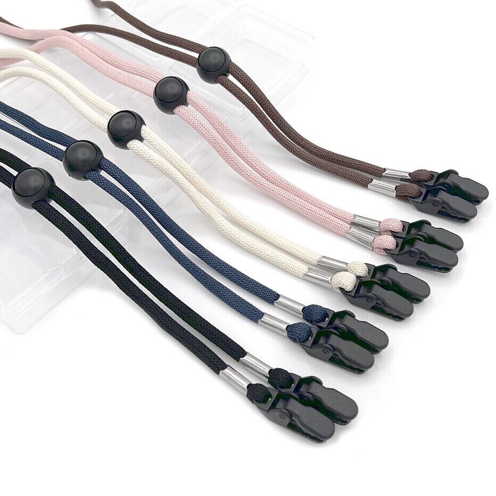Sombrero elástico de retenedor, cuerda de barbilla, cuerda para montar en bote, Clips de correa para sombrero a prueba de viento, cuerda anticaída, cordón para máscara de viento