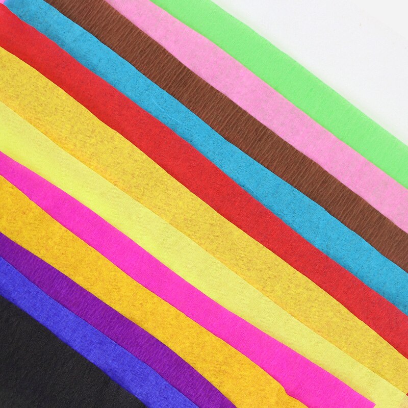 Wrinkle Roll Paper Arts Craft Material Supplies 4/6/12 Pcs Art Set Crepe Paper Origami Crinkled Craft Wrinkled Paper For DIY