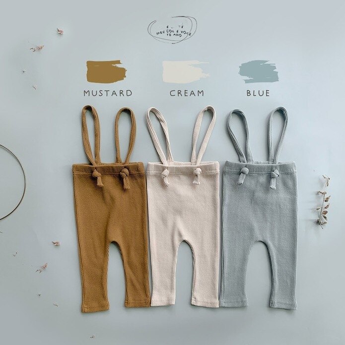 Baby-latzhosen für mädchen und jungen, 2022er-Pack, baumwollhosen für freundlicher, hochelastischer bund, süße hosen, Boutique