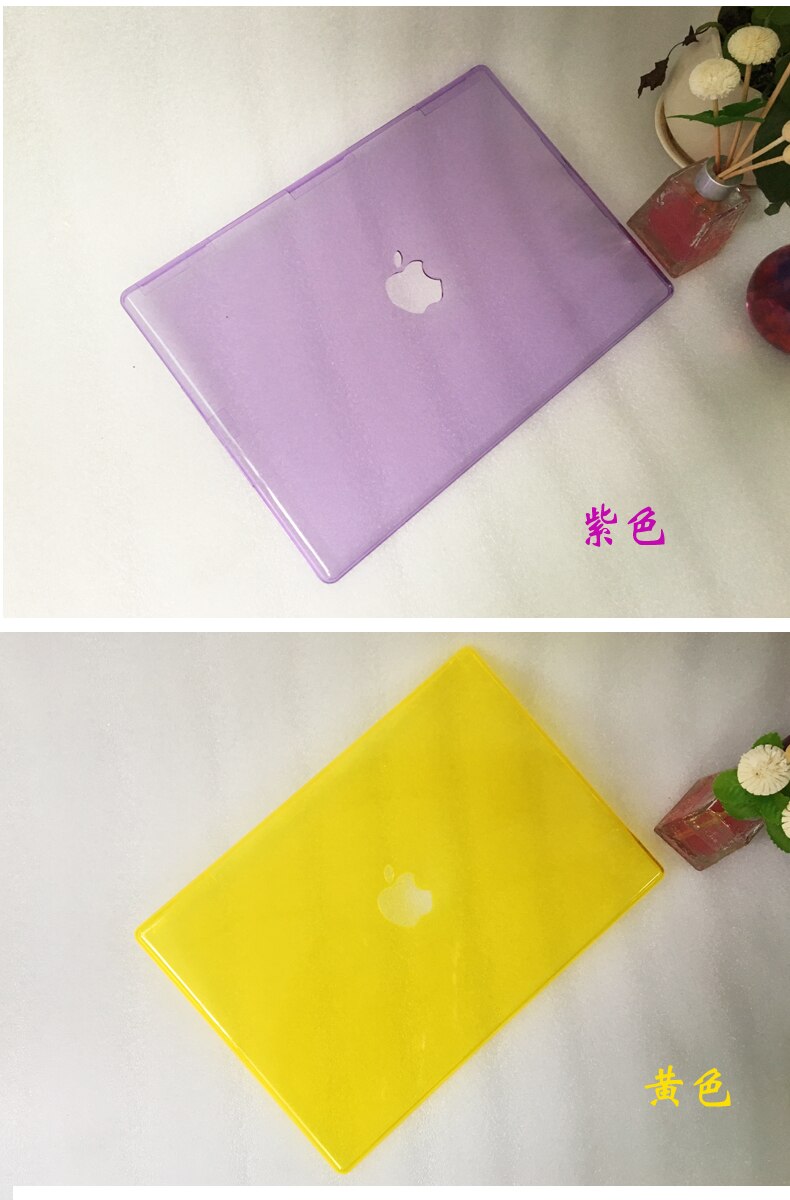 Crystal Hard Case Shell+Keyboard Cover Only For Apple MacBook 13" Old White Macbook model :A1181