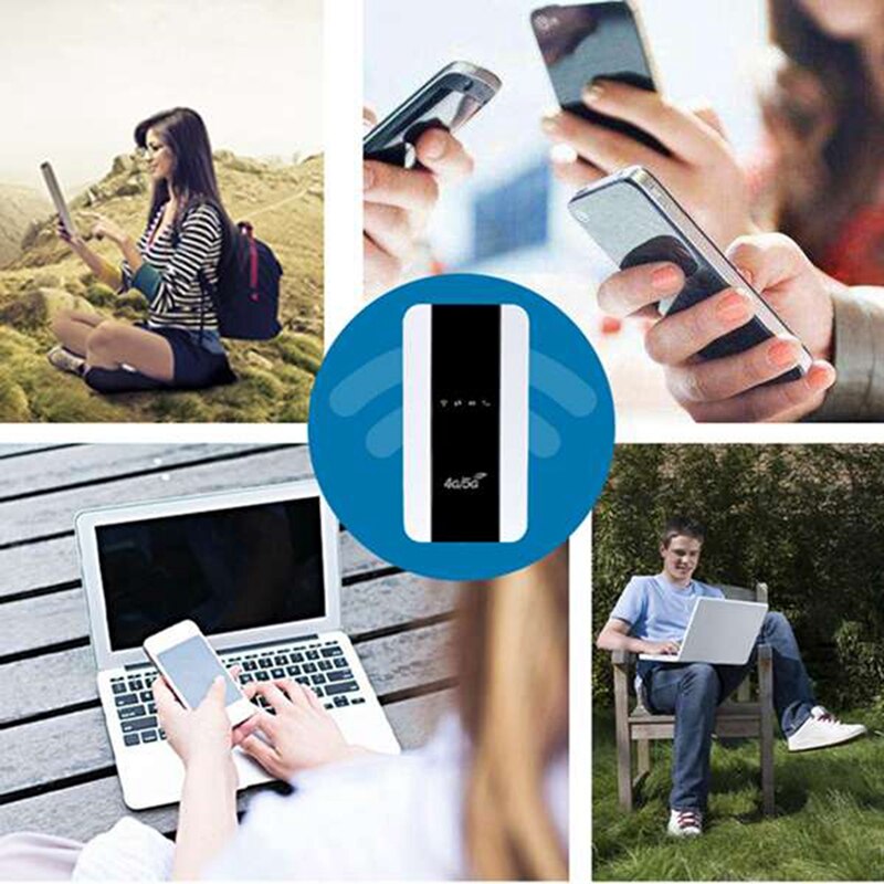 4G Wifi Router Portable MiFi Supports 4G/5G SIM Card 150Mbps Router Car Mobile WiFi Hotspot Router