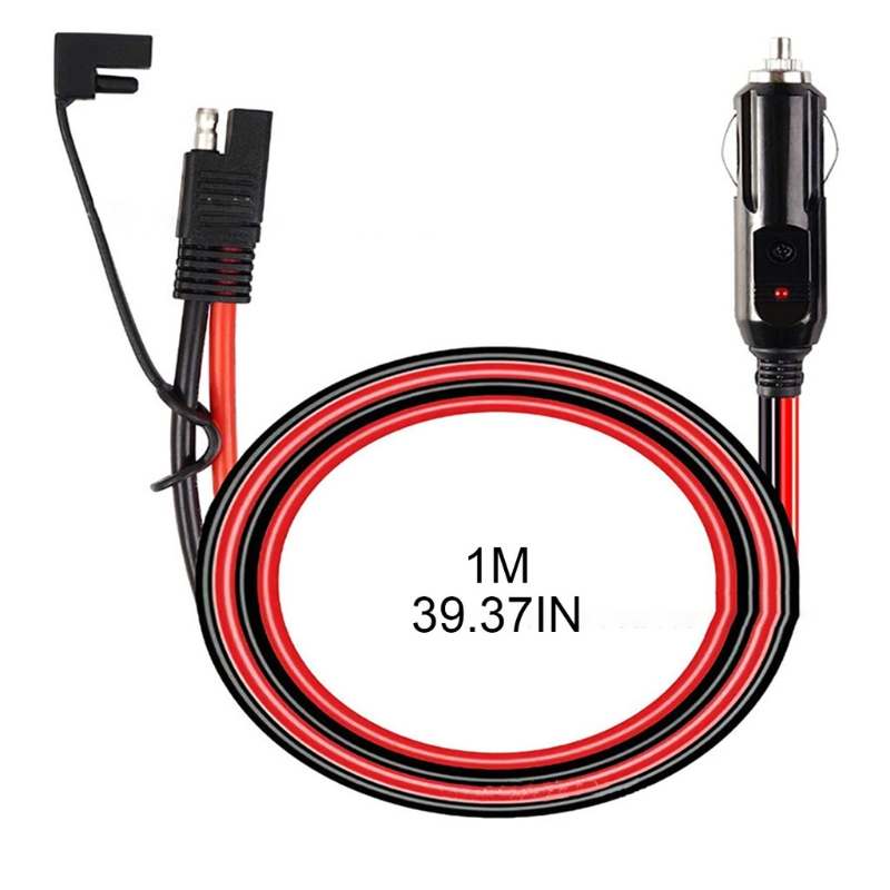 Cigar lighter Adapter Cable 16AWG Heavy Duty Extension Cable Cigarette Lighter Plug Charger Cord for RV Vehicle 6XDB