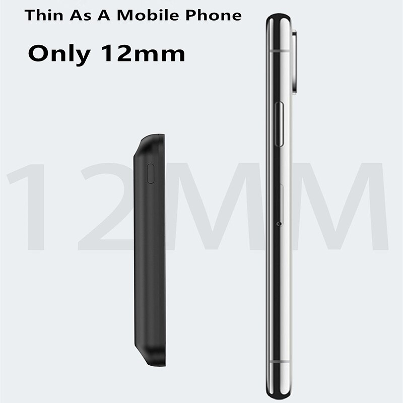 5000 Mah Batterij Case Voor Iphone 12 12Pro 12 Pro Max 12 Mini Magnetische Power Bank Snelle Draadloze Opladen Magsafe charger Telefoon