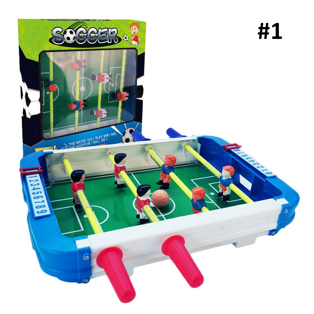 Mini mesa de fútbol para niños, juego de fútbol de color práctico, mesa de fútbol de madera portátil para niños, pasatiempos de colección en interiores: plastic rod