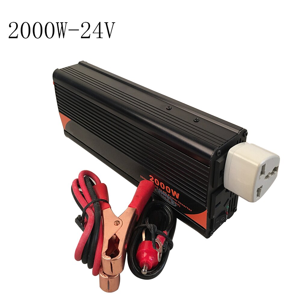 Vehicle Inverter 24V to 220V Universal 2000W Power Converter
