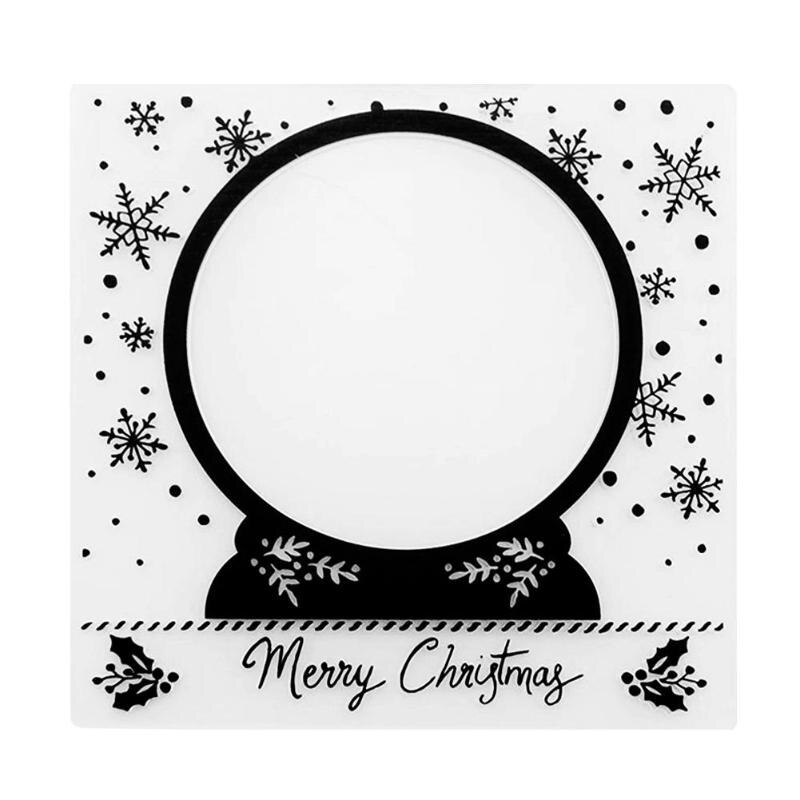 Christmas 1PCS Plastic Template Embossing Folder For Scrapbooking Photo Album Paper Card Craft Card Making Wedding Decoration