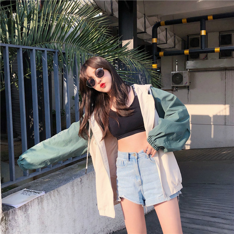 Jassen Vrouwen Losse Hooded Koreaanse Stijl Harajuku Leisure Womens Kleding Trendy Studenten Alle-Match Eenvoudige Lente