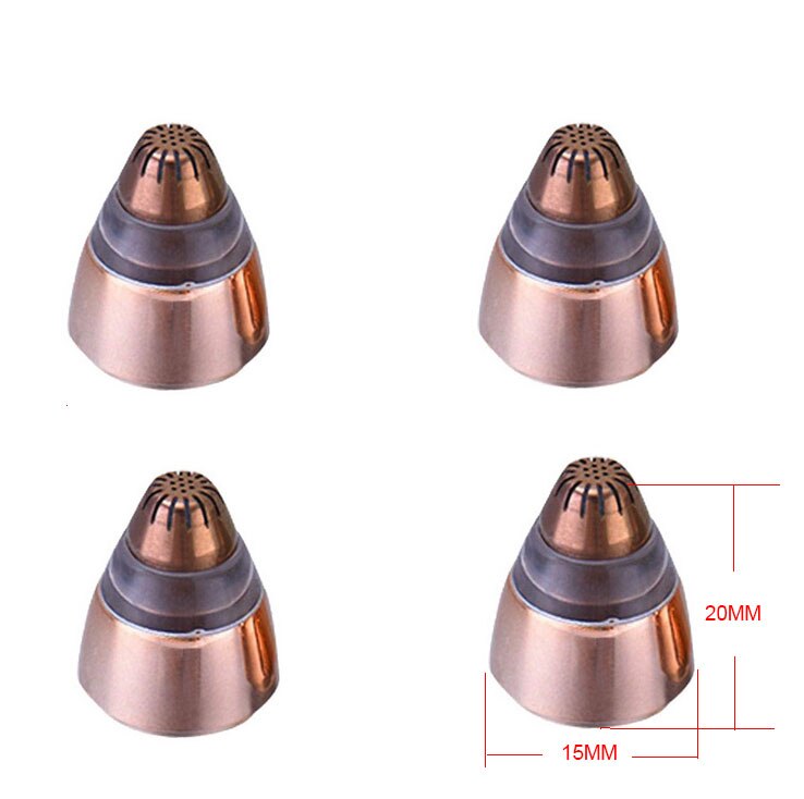 Cabezales de repuesto removedor de vello de cejas, cuchillas indoloras, limpieza para mujeres, depiladora eléctrica de vello Facial, cuchilla de afeitar, herramienta para el cuidado Facial: 4PCS