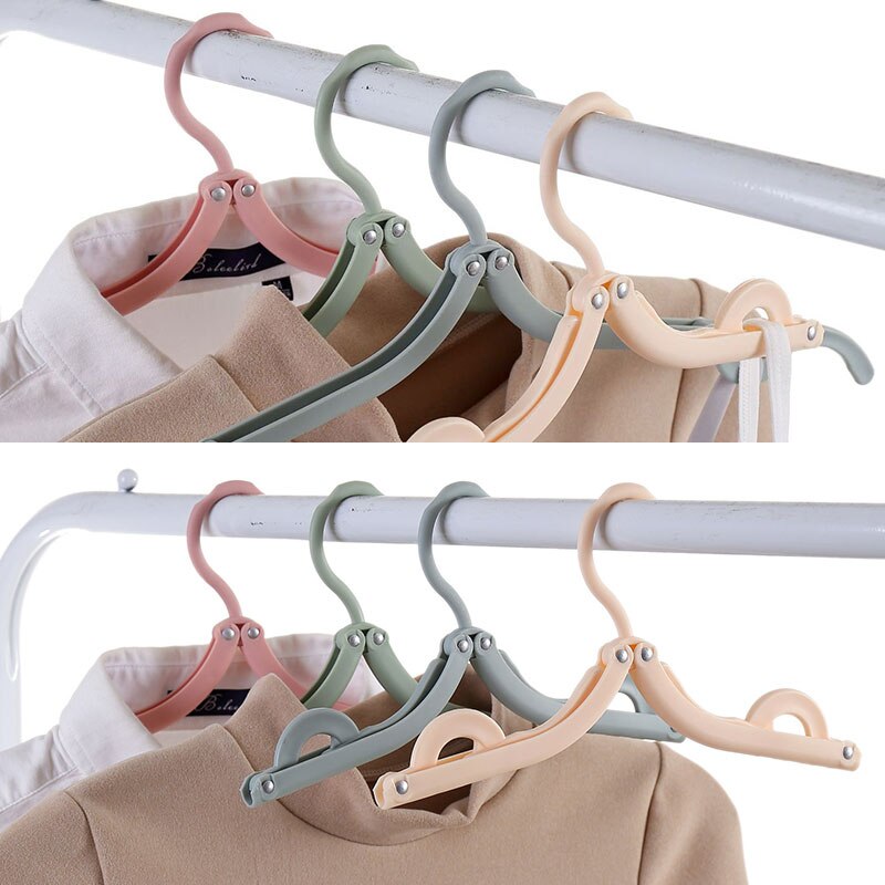 Cintre pliable de voyage multifonction | Support de séchage Portable en plastique, magique, couleur unie, permettant de gagner de l'espace, fournitures de voyage