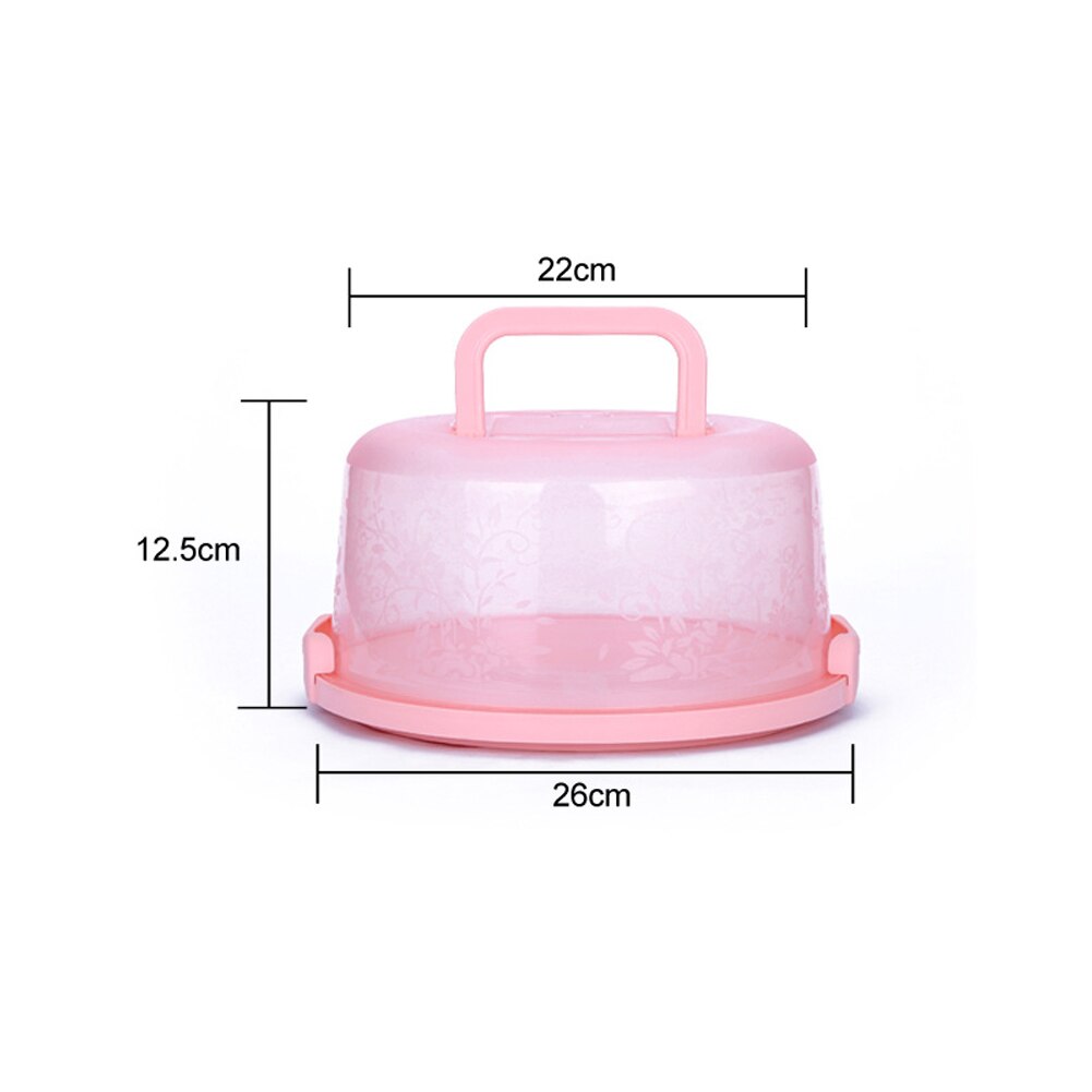 Portable Cake And Cupcake Carrier With Handle Storage Container Perfect For Transporting Cakes Cupcakes Pies Or Other Desserts-L
