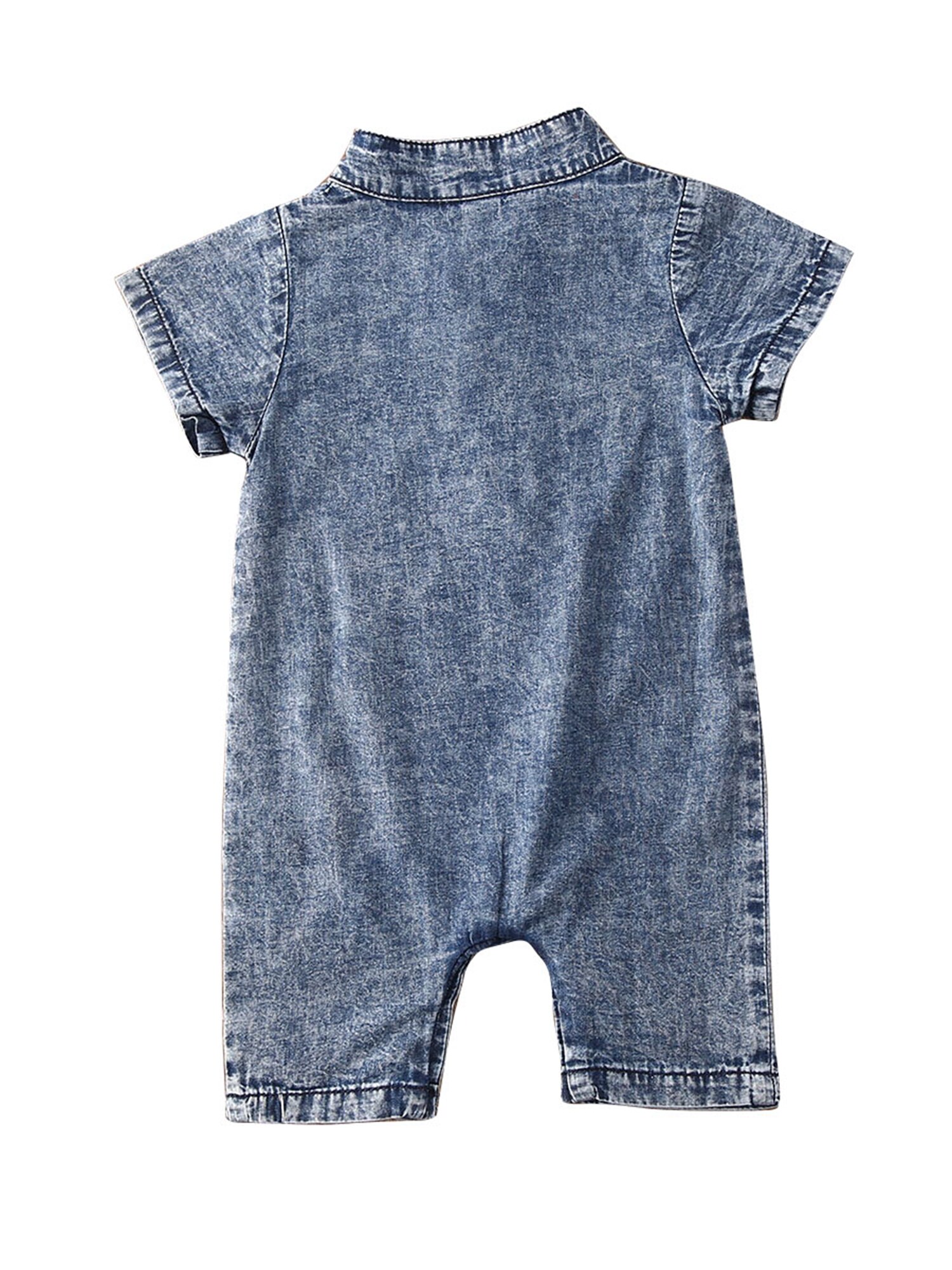 Infant Baby Boys Denim outfit Shorts Sleeve Romper Jumpsuit Cotton Summer Clothes 0-18Months