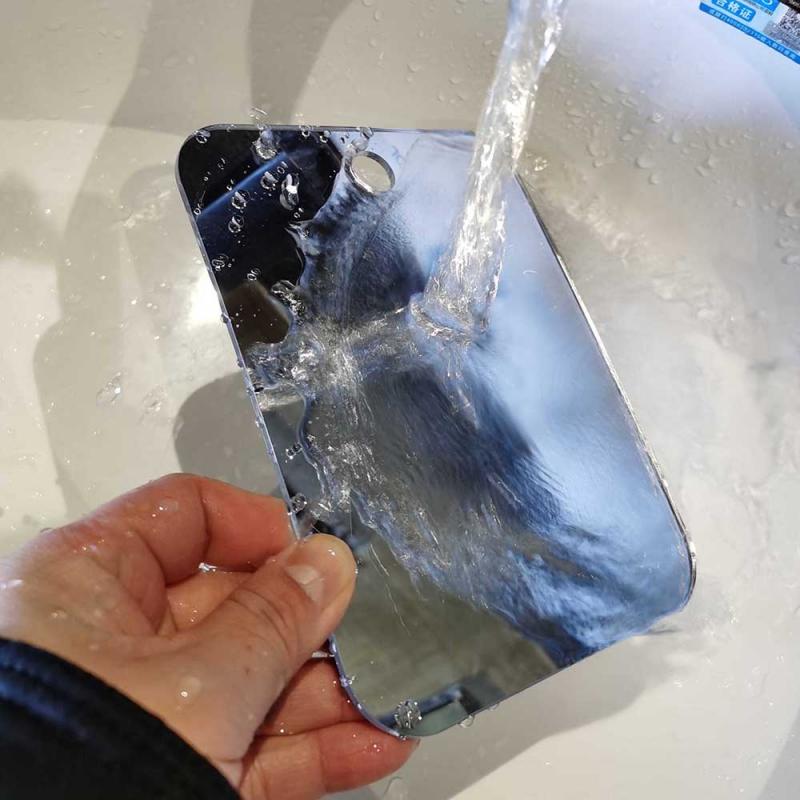 Anti Fog Shower Mirror Bathroom Fogless Fog Free Mirror Washroom Travel Makeup Magnifying Mirror