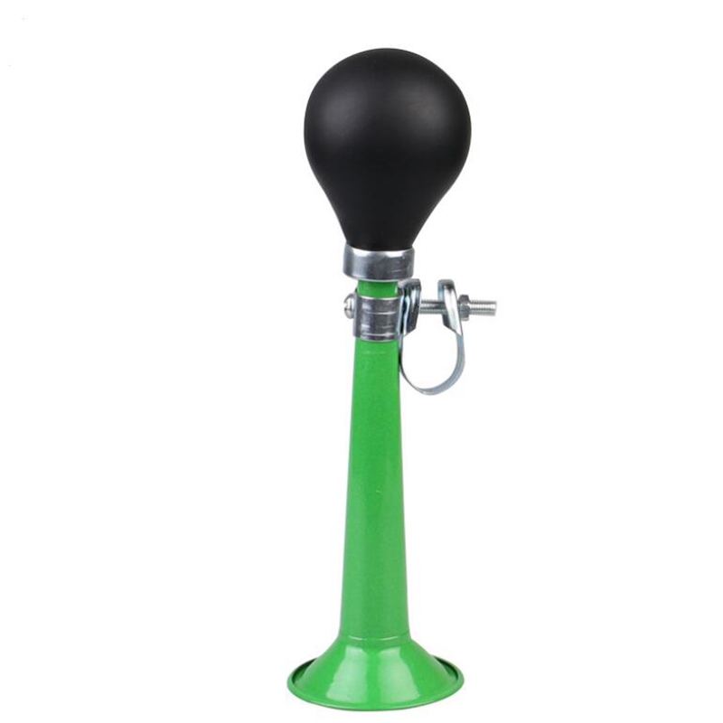 Bocina de aire de Metal para bicicleta, trompeta, bombilla de goma para apretar, timbre de bicicleta: Verde