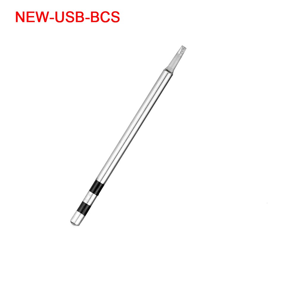 NEWACALOX USB 10W DC 5V Soldering Iron 5pc Stainless Steel Welding Tips I/K/BCS/2C/2.4D Special for PX-988USB Soldering Iron