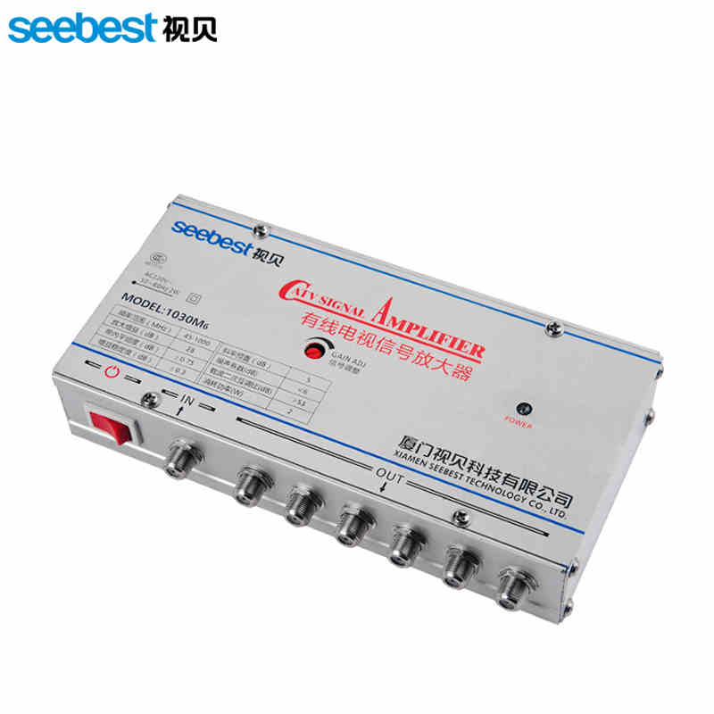 Seebest sb -1030 m 6 1 in 6 tv -signaalin vahvistin 20db rf -signaalin vahvistin antennin signaalin vahvistin