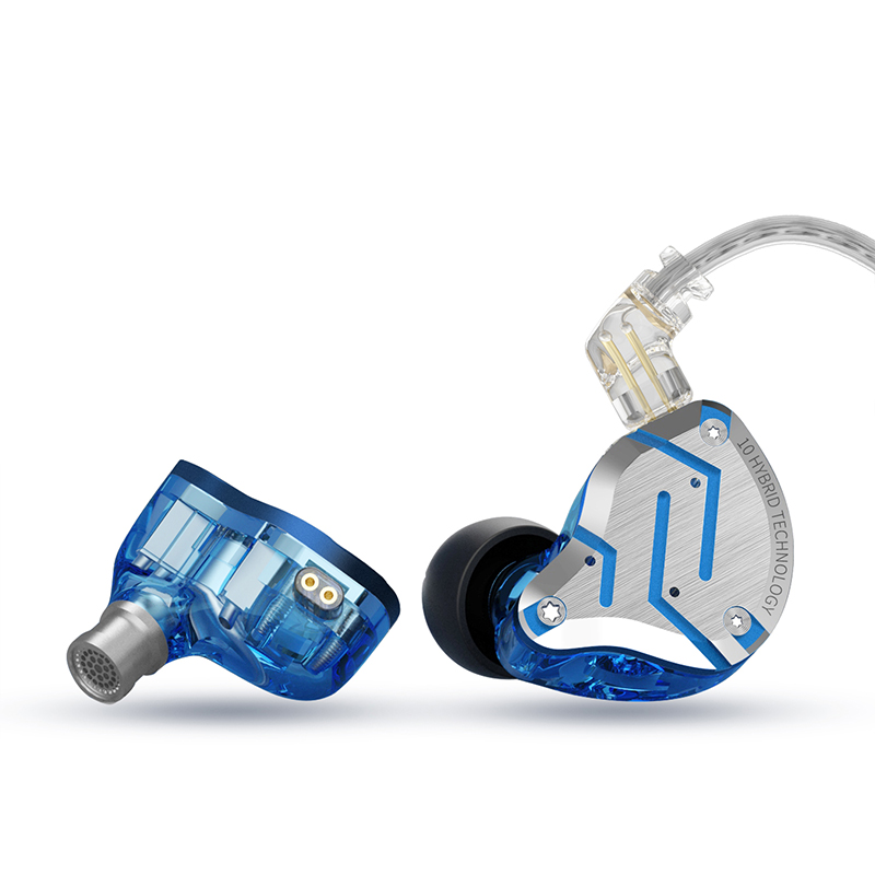 KZ ZS10 PRO 1DD+4BA HIFI Metal Headset Hybrid In Ear Earphone Sport Noise Cancelling Headset AS10 ZSN PRO CA16 ZSX C12 V90 VX T4