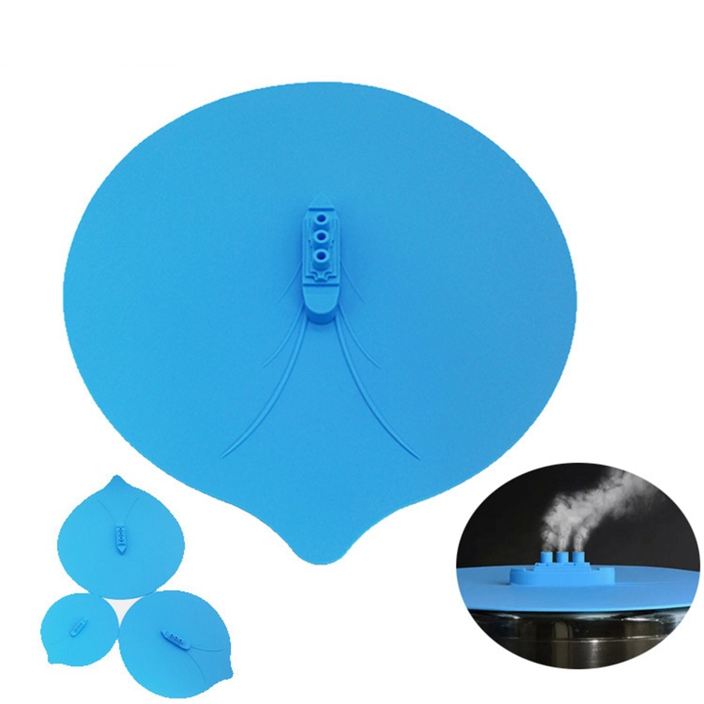 3Pcs/Set Silicone Steam Ship Pot Lids Pressure Cooker Seal Slicone Cover For Pan Silicone Spill Stopper Lid