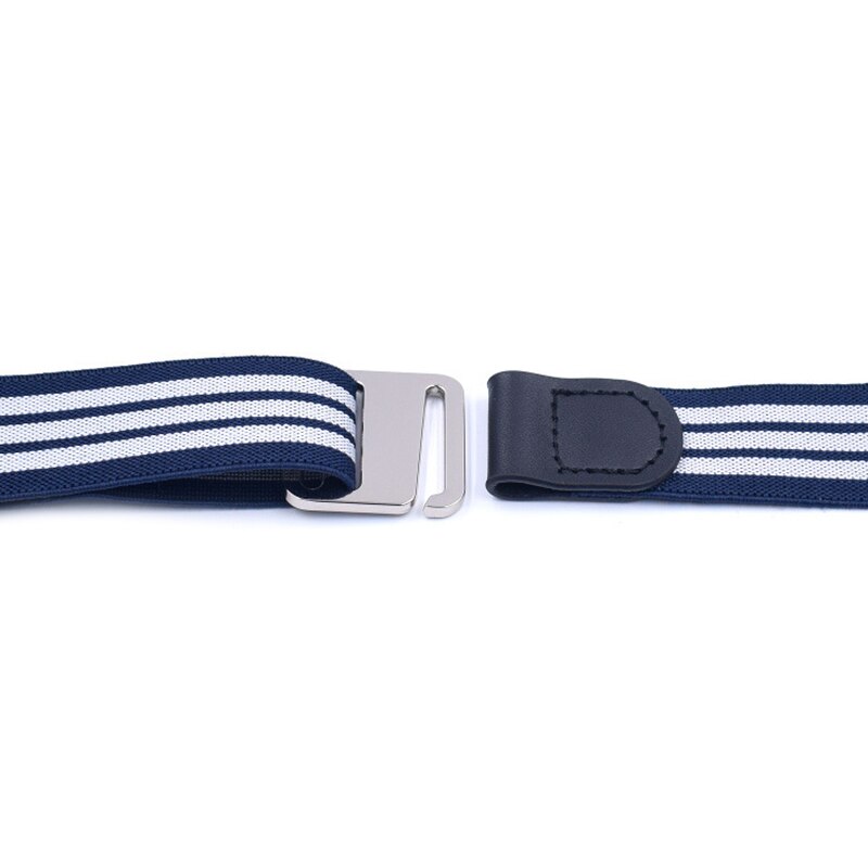 Onzichtbare stretchriem voor dames, verstelbare elastische riem in grote maten met platte gesp voor jeans.