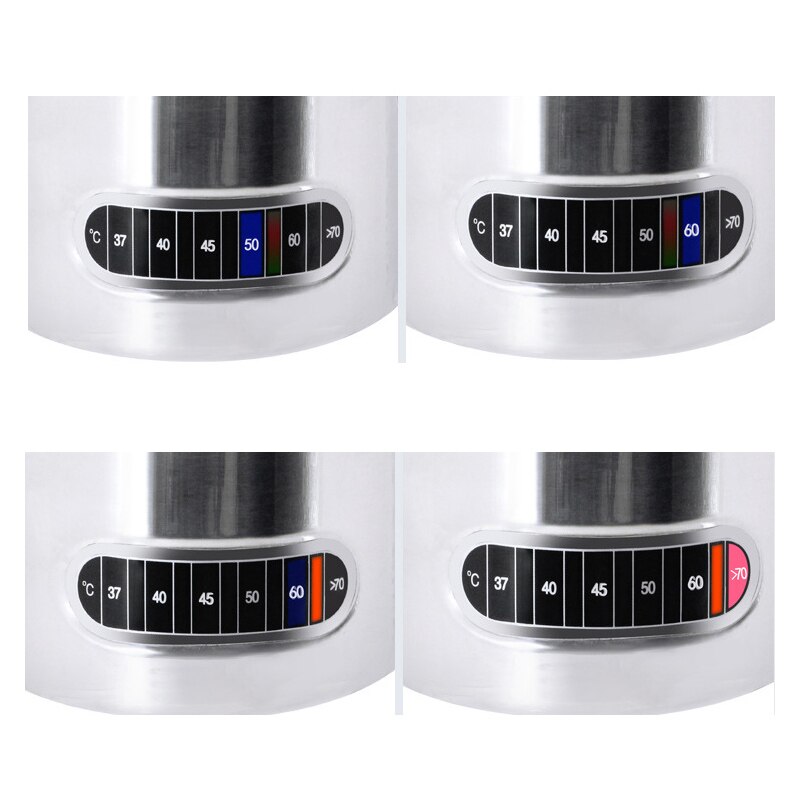 Stainless Steel Milk Frothing Pitcher - With Built-In Thermometer Perfect for Milk Frothers, with Internal Measurement (600ml)