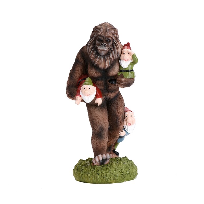 Gorilla Gnomes Bigfoot Garten Statue, 8 Zoll Outdoor Statuen, Lustige Garten Decor Rasen Terrasse Kunst Skulptur