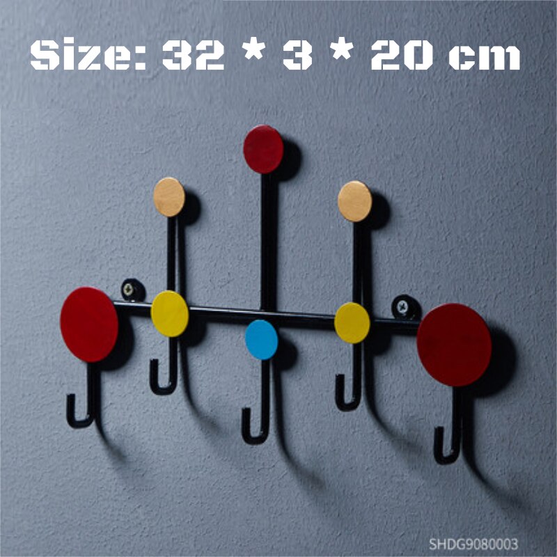 Porte cintre porche clé vêtements chapeau porte crochet mur est reçu coatrack décoration de la maison crochet vêtements crochet cinq crochet quatre crochet: A1