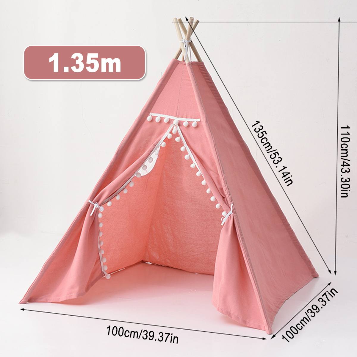 Kinder Camping zelt Indien folding zelt Tragbare spiele im freien garten kind zelte Tipi Infantil Haus spielzeug zelte: 1.35m Red