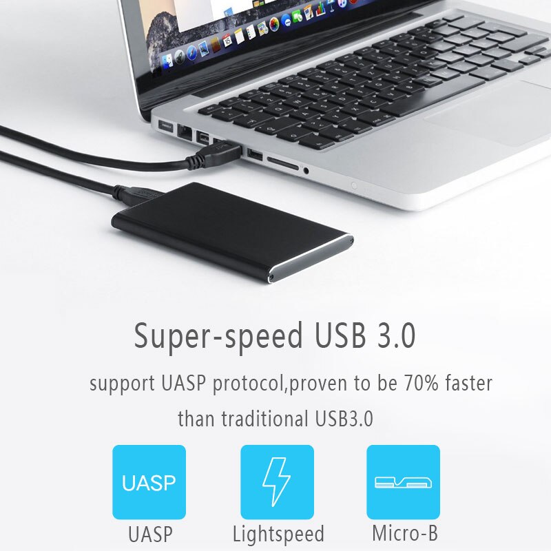2.5 Inch Hdd Case Sata Naar USB3.0 Ssd Adapter Voor Samsung Wd Seagate Ssd Harde Schijf Box Externe Hdd behuizing Met Uasp 6Gbp