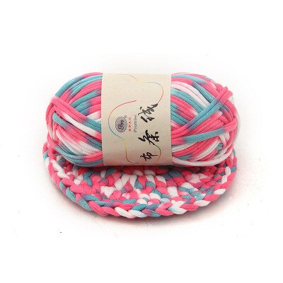 Fils de tissu fantaisie pour sac à crochet | Fil mélangé en coton doux fait à la main, coussin de couverture pour tricot à la main 2cm 30m: 5