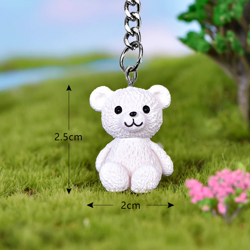 Cartoon Hars Beer Pop Sleutelhanger Vrouwen Mannen Leuke Anime Teddy Sleutelhanger Op Tas Auto Trinket Sieraden Bruiloft Meisjes: Donker Geel
